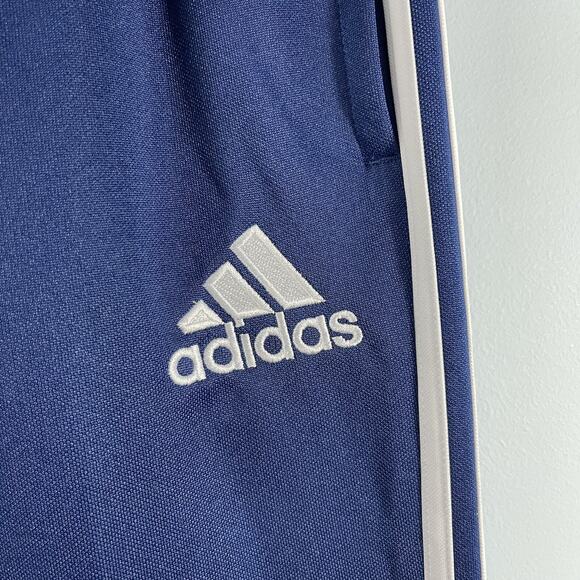 NWT Adidas Navy Blue Athletic Ankle Zip Track Pants White Stripes Boys XL 18-20 - Picture 6 of 13